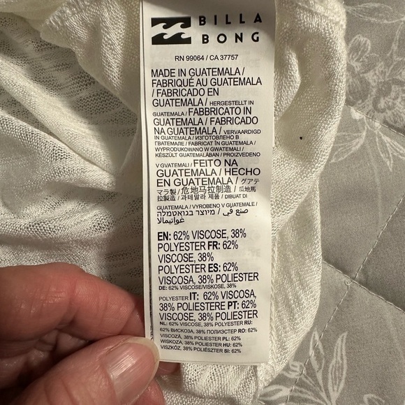 Billabong Out For Waves Cover Up Dress, Size Large (v) - Picture 11 of 13